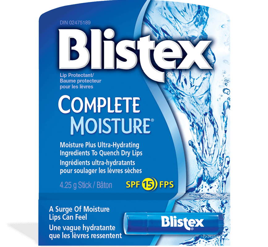 Package of Blistex Complete Moisture