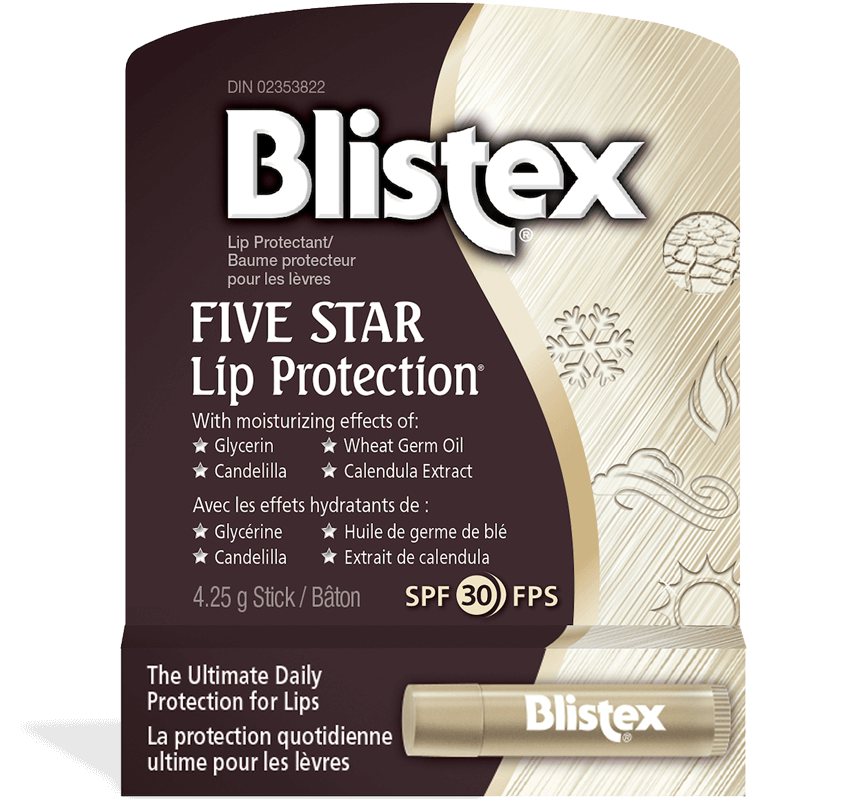 Package of Blistex Five Star Lip Protection