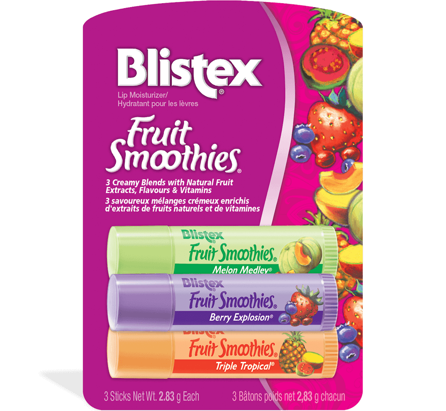 Package of Blistex Fruit Smoothies