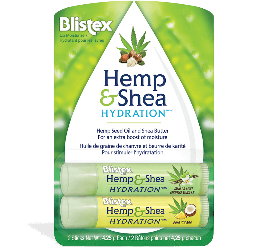 Package of Blistex Hemp and Shea Hydration
