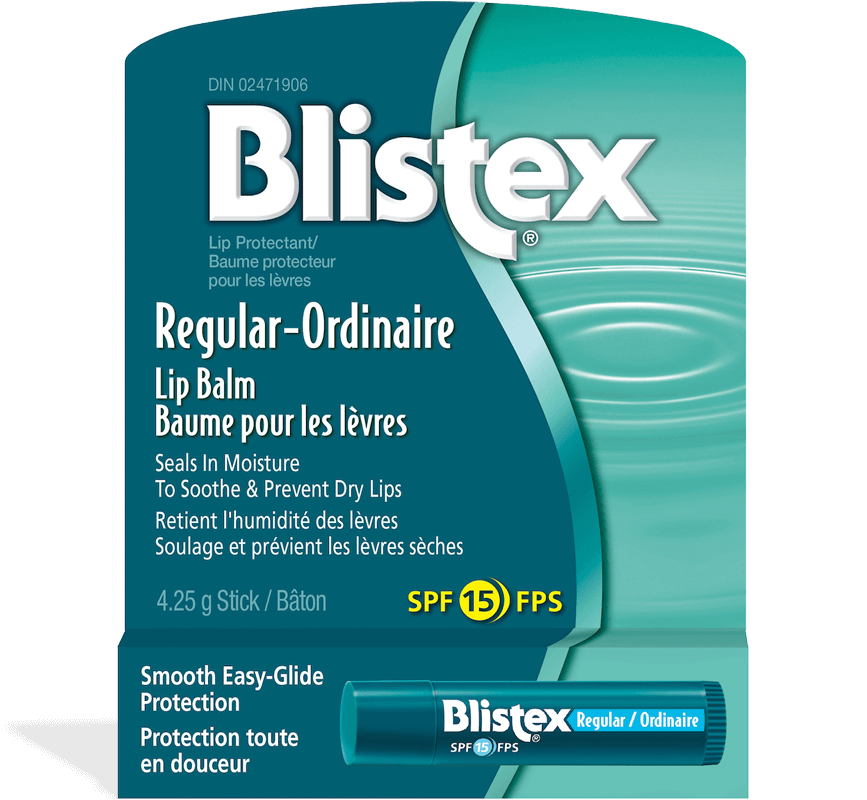 Package of Blistex Regular Lip Balm