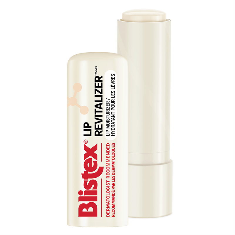 Lip revitalizer open bottle and tube